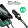Автомобільний зарядний пристрій UGREEN ED018 Dual USB Car Charger 24W 2.4A Black